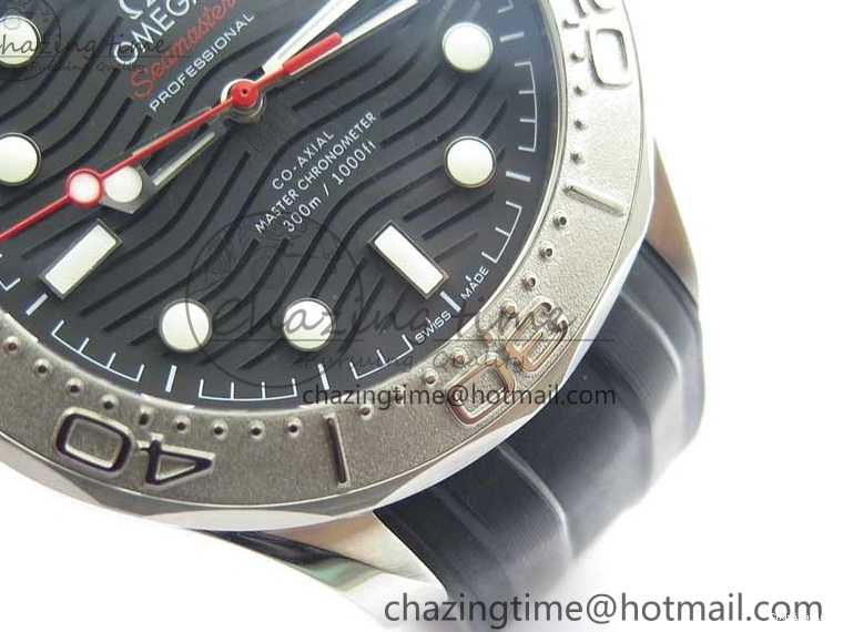 0121 BestValue Seamaster Diver 300M Nekton VSF 1:1 Best Edition Black Dial on Black Rubber Strap A 7886